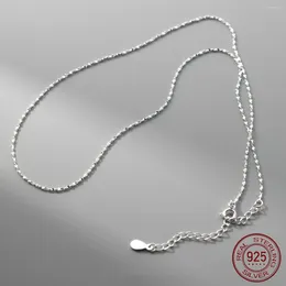 Chains 41cm-47cm Female Necklace For Women On Neck Silver 925 Chain Necklaces Pendant Girls Fashion Jewellery Minimalist Long Bling