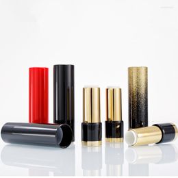 Storage Bottles Empty Gradient Lipstick Tube 12.1MM Gold Round Shape Lip Gloss Case Maquillaje DIY Container Cosmetic Tool 20pcs/lot