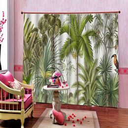 Curtain Custom Blackout 3D Rainforest Po Curtains Living Room Bedroom Window Treatment Ready Made Drapes