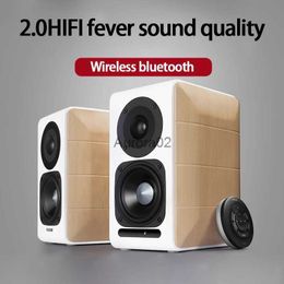 Computer Speakers KYYSLB S880 12W*2 HIFI Active Wooden Speaker 2.0 Channel Computer TV Bluetooth Speaker High-fidelity Fiber Coaxial Speaker YQ231103