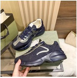 Scarpe casual con sola connate da donna Piattaforma per viaggi in pelle Sneaker allacciata al 100% Lady Fashion Lady Designer Flat Running Trainer Men Sneaker da ginnastica da ginnastica 35-44 01