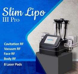 5 In 1 40K Ultrasonic Cavitation Radio Frequency Cavitation 8 Pads Lipo Laser Slimming Massage Machine