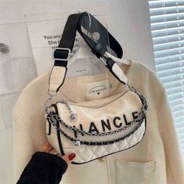 Designer bag 2023 summer tote 20% off Small casual Korean version simple Shoulder Messenger fashionable letter pillow