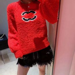 New Designer Sweater Women's Sweater Pullover Embroidered Printed Sweater Knitted Classic Knitting Autumn/Winter Warm Pullover Women's Design Pullover
