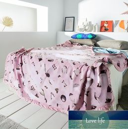 High-end Light Luxury Fashion Blanket Duplex Printing Flannel Double Layer Combination Felt Blankets