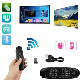 Keyboards Backlit Version Of The Mini Colorful Keyboard Mouse Wireless Air Backlit Voice Flying Mouse Keyboard Remote Control R231109