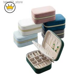 Jewelry Boxes Wholesale Multifunctional Accessories Jewelry Box Bracelet Ear Ornaments Jewelry Box Velvet Jewelry Flannel Storage Case Q231109