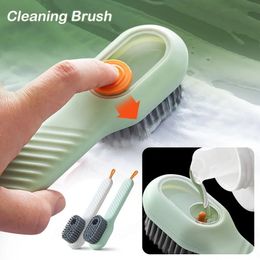 Cleaning Brushes Multifunction Clothing Brush Automatic Soap Liquid Adding Shoe Brush Soft-bristled Clothes Board Brush Soap Dispenser Brus 231109
