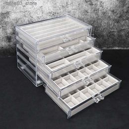 Jewellery Boxes Acrylic Jewellery Boxes Organiser Personalised Earrings Necklace Ring Storage Box Stray Kids Jewellery Box for Women Display Stand Q231109