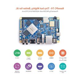 Freeshipping NanoPC-T4 Open Source RK3399 ARM Development Board DDR4 RAM 4GB Gbps Ethernet ,Support Android and Ubuntu, AI and deep lea Iihi