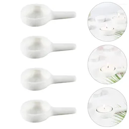 Candle Holders Anti-scald Holder Tea Light Burner Ceramic Craft Aroma Tray Oil Spoon Candles And