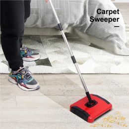 Hand Push Sweepers Carpet Sweeper Broom Home Office Dust Paper Rotatory Brush Antislide Handle Cleaning Sweeping Machine el Accessories 231108