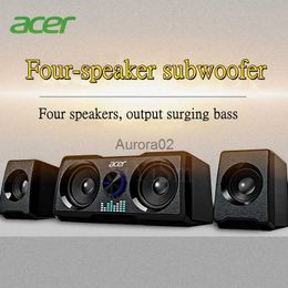 Computer Speakers USB high volume subwoofer wired multimedia dual speaker bass speaker home desktop computer speaker notebook game speaker YQ231103