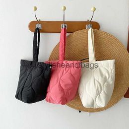 Shoulder Bags Handbags Casual Women's Bucket Bags Fashion Simple Ladies Top-Handle Bags Soft Nylon Capacity Female Shoudler Bagsstylisheendibags