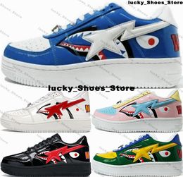 Sneakers Shark A Bathing Ape BapeSta Low Size 13 Mens Women Shoes Us12 Trainers Us13 Casual Eur 47 Platform Running Us 13 Designer Eur 46 Kid Youth Scarpe Pink White