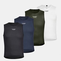 Cycling Shirts Tops Pas Normal Studios Cycling Base Layer Summer Cycling Cool Breathable MTB Vest PNS Elastic Sleeveless Underwear Bike Sports Gilet 231109