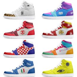 winter autumn Customised Shoes 1s DIY shoes Basketball Shoes damping males 1 females Anime Customised Character Trend Versatile Outdoor Shoe