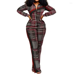 Women's Two Piece Pants 2-Piece Clothing 2023 Deluxe Camouflage Printing Trend Fashion Long Sleeved Coat Trousers In Stock