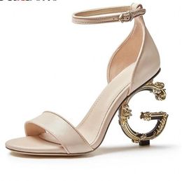 Sexy Women Sandals Shoes High Quality High Heels Black pink white Summer Dress Party Wedding Shoes Gladiator Sandals 34-42