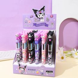 36pcs/lot Cute Kuromi 6colors Gel Pen Cartoon Melody Student Gift Creative Kawaii Ballpoint Pen School Holiday Writing Stationery 2974