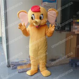 Adult Size Elephant Mascot Costumes Halloween Cartoon Character Outfit Suit Xmas Outdoor Party Outfit Unisex Promotional Advertising Clothings