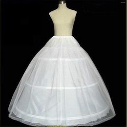 Skirts High Quality White Full Shape 3 Hoop Skirt Ball Gown Petticoat Underskirt Slip For Wedding Dress Bridal Accessories