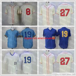 Baseball Jerseys Vintage Jersey 8 Ryan Braun 1948 19 Robin Yount 27 Carlos Gomez 1948 Blank Men Women Youth