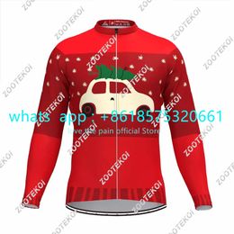 Men's Hoodies Sweatshirts Winter Men Cartoon Funny Christmas Cycling jacket Long Sleeve Thermal Coat Bike MTB Sweatshirt Santa Surprise Gift Clothes 231108