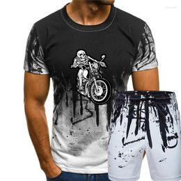 Men's Tracksuits Harvest Of Freedom Bike Skull Hipster Retro Cotton Mens Unisex Tee T-shirt Tops Men T Shirt