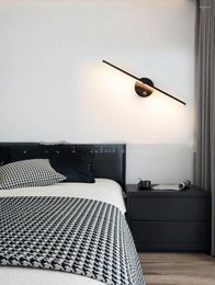 Wall Lamp Modern Minimalist Led Indoor Mirror Headlight Touch Stepless Dimming 300° Rotating Bedroom Bathroom Fixture