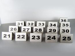 Table Numbers Cards Number 1100 Stainless Steel Table Sign Card for Small Restaurant el Cafe Bar Tools7148377