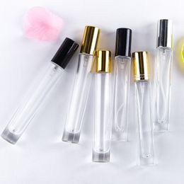 100pcs 10ml Glass Essential Oil Roller Bottles with Metal Roller Balls Aromatherapy Perfume Lip Balms Roll On Bottle F2928