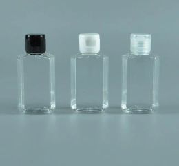 wholesale Transparent Packing Bottles Travel Mini Plastic Bottle with Flip Top Cap 60ml clear six filp bottle hand sanitizer makeup sample bottles Simple