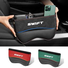 Car Organizer Car Seat Gap Organizer Seat Side Bag Reserved Charging Cable Hole For Suzuki Swift auto Multifunction Seat Crevice Storage Box Q231109