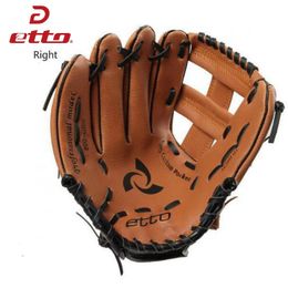 Sports Gloves Etto High Quality PVC 1011 Inches Men Professional Baseball Glove Right Hand Softball Training Glove Kids For Match HOB004Y 231109