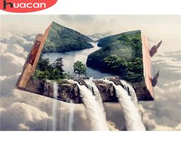 2020 Oil Painting By Numbers Waterfall Landscape Paint Canvas Colouring Picture Book HandPainted Home Decoration7092860