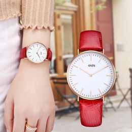 Wristwatches MY-B34 Addies Watch Female Student Korean Edition Simple Fashion Two Pin Belt Waterproof Casual Quartz