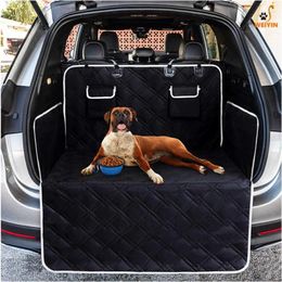 Dog Carrier Pet Car Mat Anti-scratch Sedan SUV Trunk Waterproof 2 Large Storage Bags Anti-slip Seat Cover