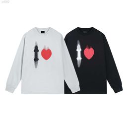 Designer Balanciaga Hoodie Paris Fashion Ss23 High Edition b Family Love 520 Limited Back Collar Embroidery Classic Long Sleeve T-shirt