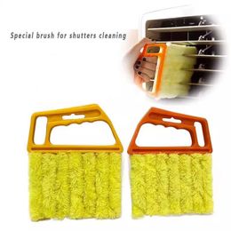 Microfiber Window Cleaning Brush Air Conditioner Duster Cleaner with Washable Venetian Blind Cleaner Dusting Remover Q703