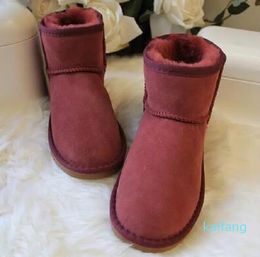 Girl women Mini snow boots Sheepskin Plush fur warm boots with card dustbag Beautiful