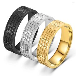 Wedding Rings Gold Silver Colour Cool Motorcycle Tyre Punk Hip Hop Biker Accessories For Men Women Fashion Party Nightclub Jewellery