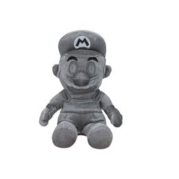 28CM New Silver Sitting Brother Doll Plush Metal Texture Stuffed Game Character Toys Kids Playmate Toy Christmas Gift Toy