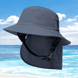 Wide Brim Hats Bucket Hats Outfly Summer Men Women Bucket Hat Breathable Shade Waterproof Surfing Seaside Wide-brimmed Hat Quick-drying Sunscreen Cool Cap 230408