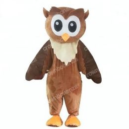 Adult Size Brown Owl Mascot Costumes Halloween Cartoon Character Outfit Suit Xmas Outdoor Party Outfit Unisex Promotional Advertising Clothings