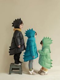 Jacken Winter Herbst Kinder Dinosaurier Parka Daunenmantel Jacke Winddicht Verdicken Kinder Warme Daunen Schneeanzug Kleinkind Mädchen Jungen Parkas Outerwe 231109