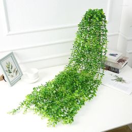 Decorative Flowers 120cm Artificial Eucalyptus Vine Silk Green Garland Fake Plants For Home Decor Garden Wedding Decoration DIY Accessories