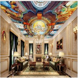 Wallpapers Customized Wallpaper For Walls Europe Angel Ceilings 3d Murals Living Room Stereoscopic