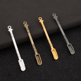 Smoking Accessories Portable Mini Shovel Spoon Metal Snuff Bottle Regulating Tobacco Shovels Powder Scoop Hookah Shisha Water Pipe