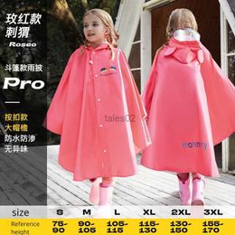 Rain Wear Cute Polyester Baby Raincoat Outdoor Waterproof Rain Coat Children Impermeable Poncho Boys Girls Rain Yellow zln231109